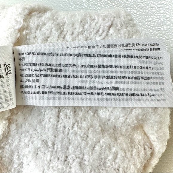 Abercrombie & Fitch Lounge Boucle Fuzzy Knit Cropped Tank XL | Normcore Cozy - Picture 16 of 16